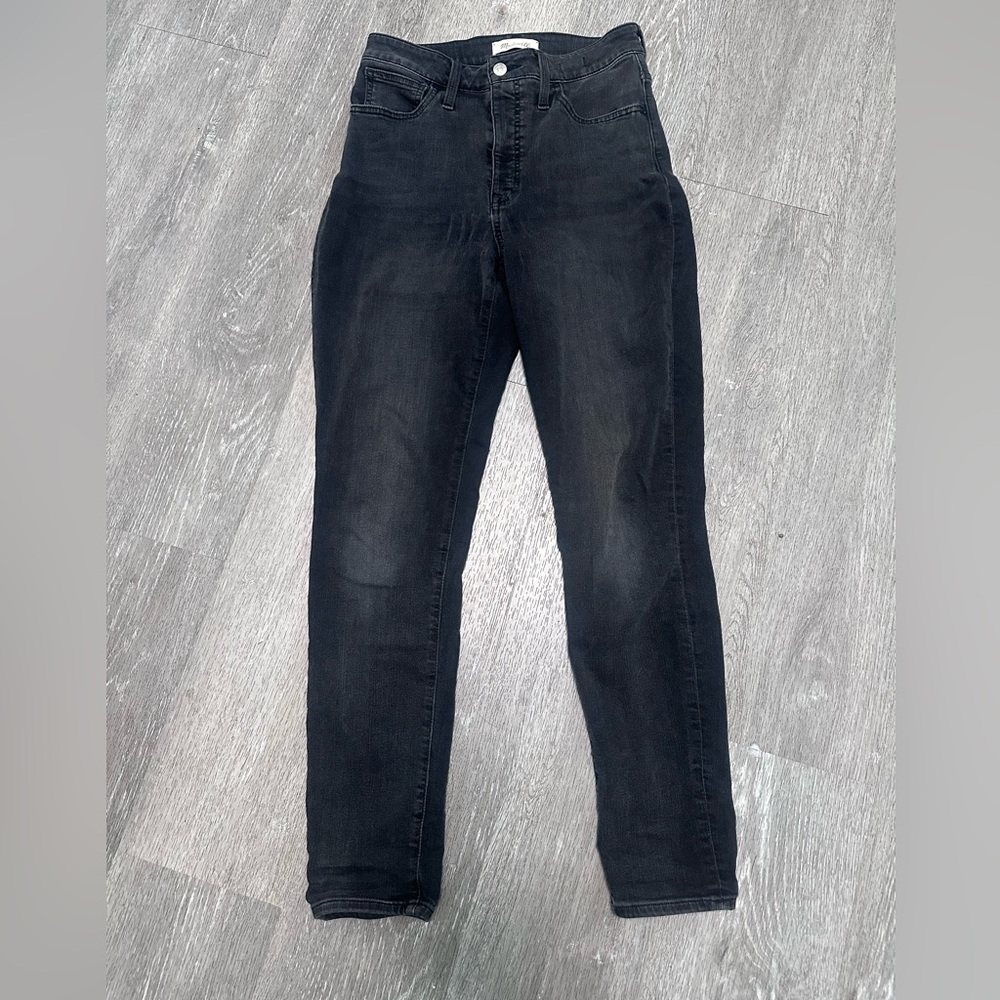 Madewell High Rise Black Jeans curvy roadtripper